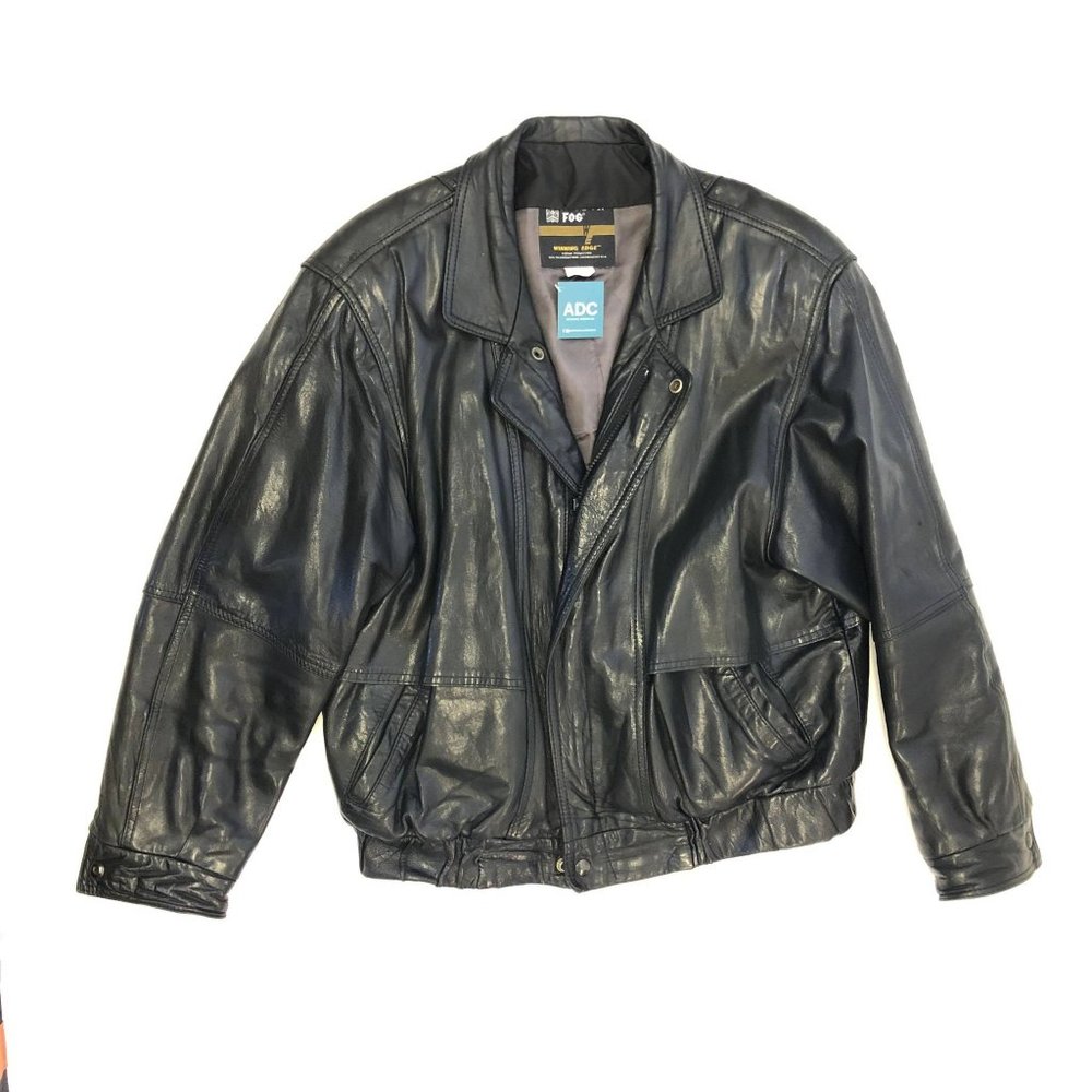 Winning Edge Leather Men's Jacket Size 40